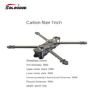SoloGood MARK4 7inch FPV Dron Frame  KIT 3K Carbon Fiber Wheelbase 295mm Arm thickness 5MM for FPV Racing Drone