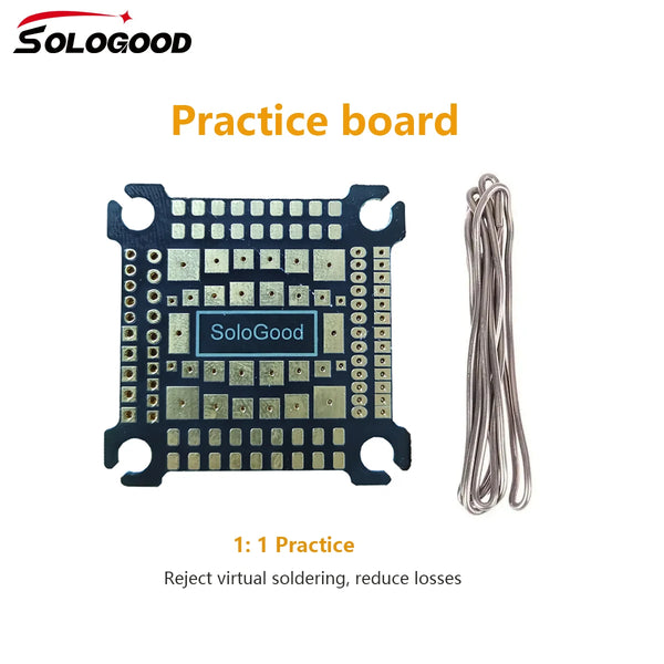 SoloGood  Soldering Practice Board 30.5*30.5mm 1:1 FC reduction for FPV Beginner New Pilots Improving Soldering Level DIY Parts