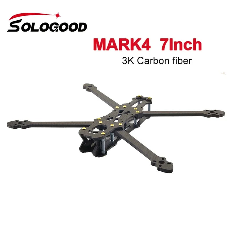 SoloGood Mark4 7inch FPV Dron Frame FLASHHOBBY A2807 SoloGood 2807 1300KV Motor SoloGood F405 55A Stack