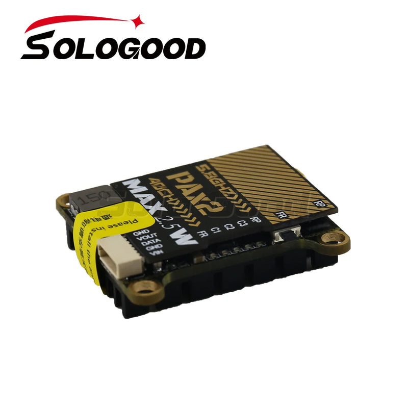 SoloGood 5.8G MAX 2.5W 40CH VTX With Rush Cherry 0-25-400-800-1500-2500mW NTSC/PAL For RC FPV Freestyle Long Range Racing Drone