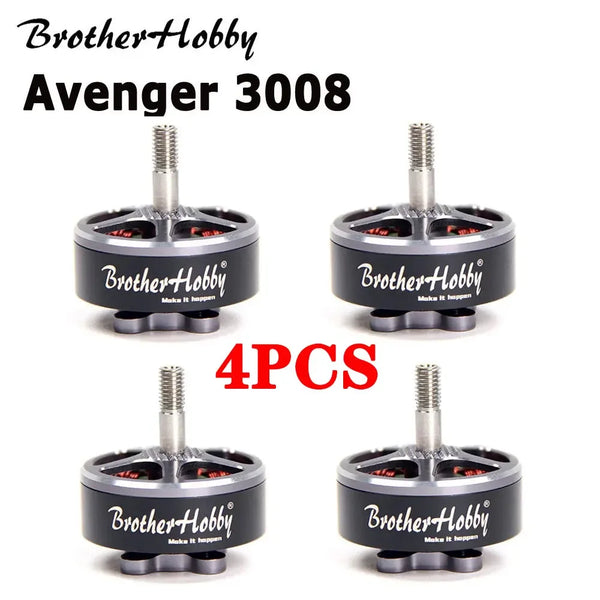 4PCS Brotherhobby Avenger 3008 1150KV/1300KV/1500KV/1900KV 6S Borstelloze Motor Compatibel 7-8 Inch Propeller voor Rc Fpv Drone