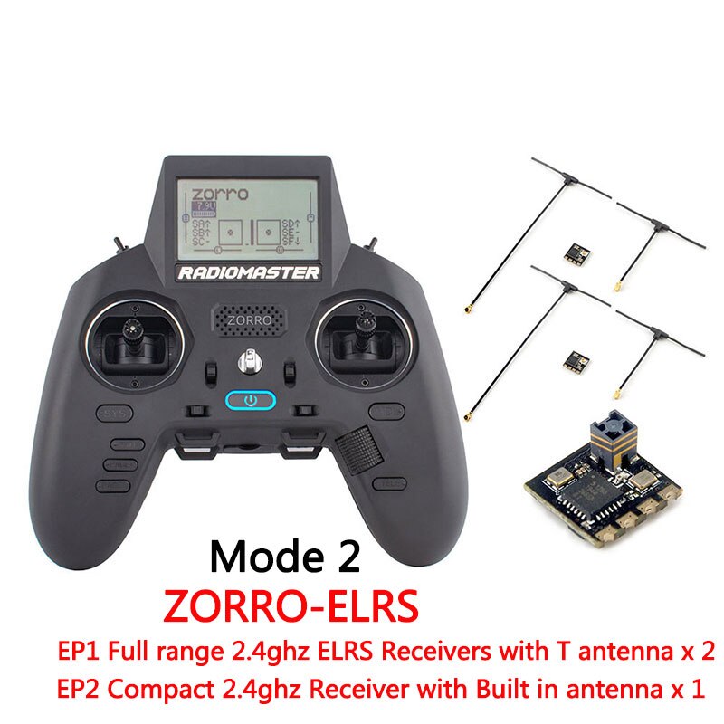 RadioMaster ZORRO High-Frequency Configurations of Model Airplane Remote Control Hall  Handle Remote Control