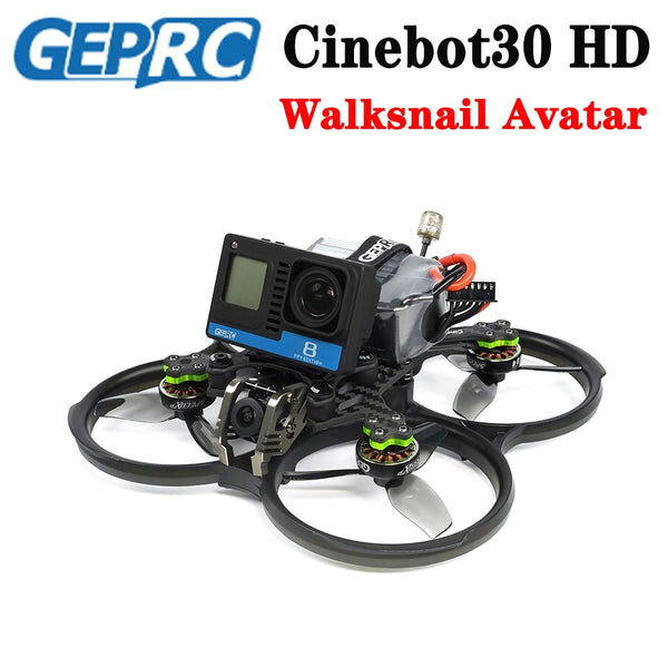 GEPRC NEW Cinebot30 HD Walksnail Avatar HD 3inch 4S 6S FPV Drone ELRS 2.4 G / TBS NanoRX with Caddx Vista System FPV