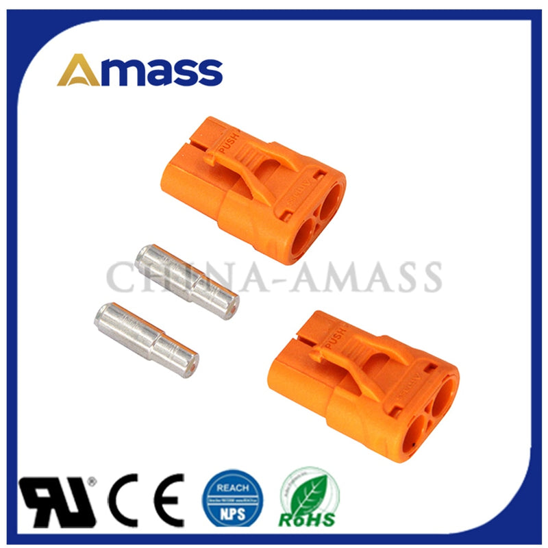 Wholesale 100pcs Amass DC Plug LCB30 Copper Silver Plated Lithium Battery Connector For Smart Appliance Male Female LCB30-F LCB30-M