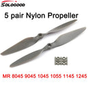 SoloGood 5 pair  MR 8045 9045 1045 1055 1145 1245 Nylon Propeller Props Four Axis Multi RC Drone  Airplane CW CCW  Propellers