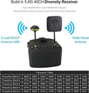SoloGood EV800D FPV Goggles with DVR 5.8G 40CH 5 Inch 800x480 Diversity Video Headset Build in 3.7V 2000mAh Battery