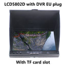 SoloGood LCD5802D 5802 5.8G 40CH 7 Inch Raceband FPV Monitor 800x480 With DVR Build-in Battery Video Screen For FPV Multicopte