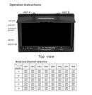 SoloGood LCD5802S 5802  5.8G 40CH 7 Inch Raceband FPV Monitor 800x480 NO DVR Build-in Battery Video Screen For FPV Multicopte