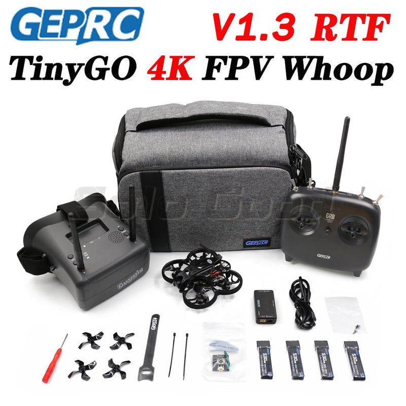 GEPRC TinyGO 4K V1.3 FPV Whoop RTF Drone WITH Caddx Loris 4K 60fps RC FPV Professional Quadcopter Combo Suitable For Beginners
