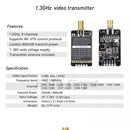 SoloGood 1.3G 8CH 800MW Audio Video FPV Transmitter Receiver Module 7-36V for RC FPV Long Range Airplane Multicopter Drones DIY Parts 1G3