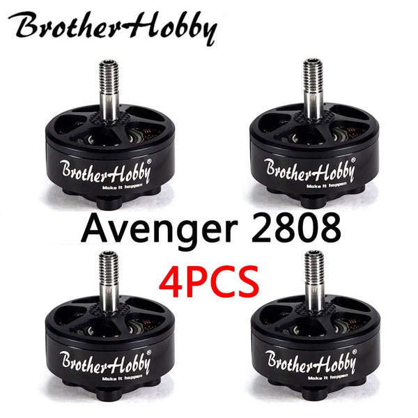 4PCS BrotherHobby Avenger 2808 1500 / 1900KV Brushless Motor for RC FPV Racer Drone RC Models Toys DIY Accessories