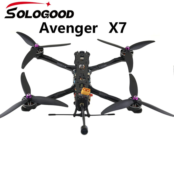 SoloGood Avenger X7 FPV Dron SoloGood 2807 1300kv HGLRC 60A Stack 5.8G 2.5W VTX Gemfan 7035 propeller RunCam Phoenix2 SP