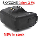 SKYZONE Cobra X V4 FPV Goggles 5.8Ghz 48CH FPV Receiver 1280x720 LCD with DVR for RC Airplane FPV Racing Drone（black）