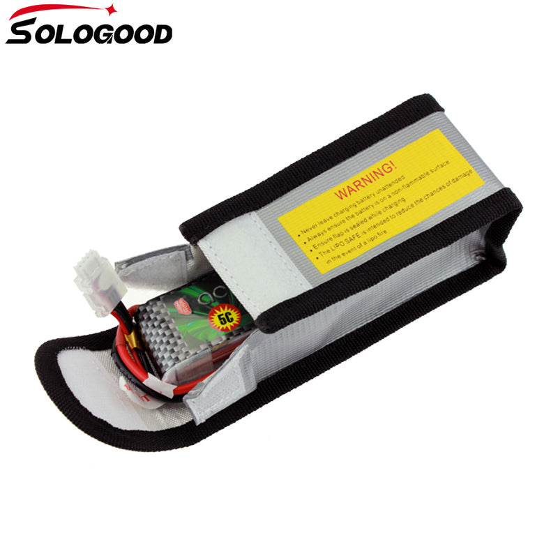 SoloGood LiPo Li-Po Battery Fireproof Safety Guard Safe Bag 125*64*50MM 185*75*60MM Helicopters Levert Dropship For RC Drone