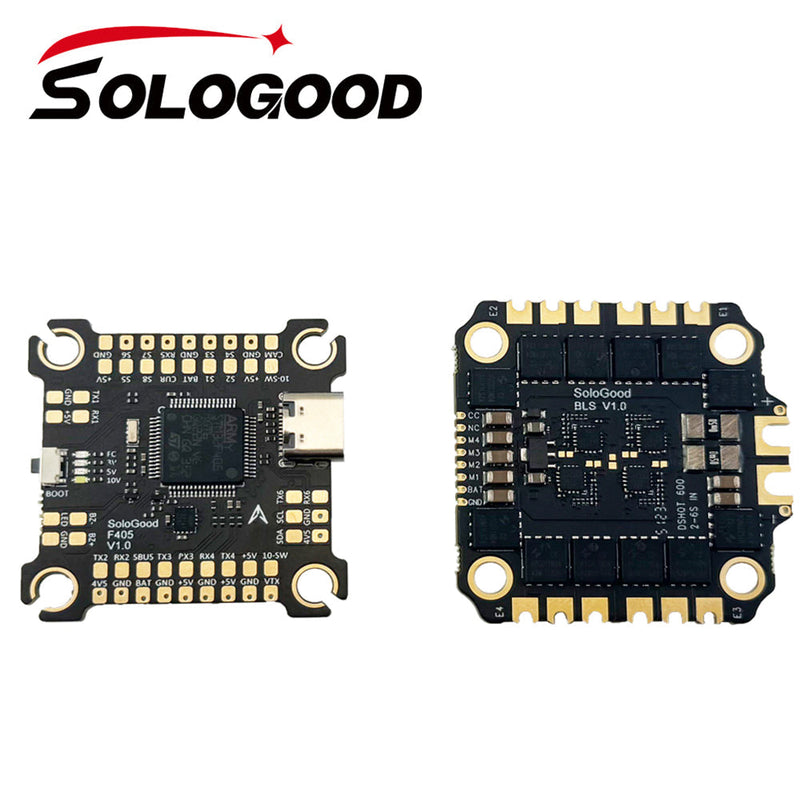 SoloGood F405 55A Stack ICM42688P F405 Flight Controller BLHELI_S 50A 4in1 ESC 30.5X30.5mm 2-6S for FPV Freestyle Drones Parts