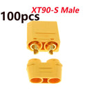 Wholesale 100pcs Amass XT90 Bullet Connectors Male Female Power Plugs Power RC LV Lipo Battery Motor