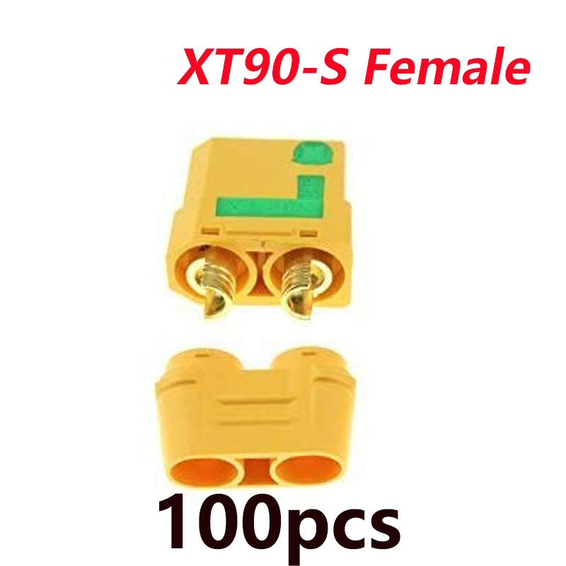 Wholesale 100pcs Amass  XT90S XT90-S XT90 Connector Anti-Spark Male Female Connector for Battery, ESC and Charger Lead