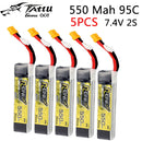 Tattu R-Line 1.0 LiPo Rechargeable Battery 550mAh 95C  2S 3S1P 7.4V 11.1V Pack With XT30 Plug for RC FPV Racing Drone Quadcopte