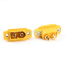 10Pcs Updated AMASS XT60E-M Mountable XT60 Male Plug Connector For Racing Models Multicopter Fixed Board DIY Spare Part