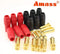 2Pairs 6Pairs Amass AS150 Male Female Anti Spark Connector 7mm Gold Plated Banana Plug Set for Battery ESC and Charge Lead