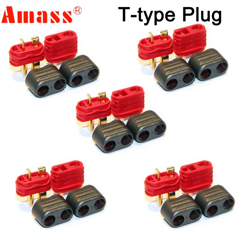 5 Pair Amass XT60 XT60H XT90S XT90 XT30 MR30 MR60 MT30 MT60 XT60I XT60PW XT30PW T-type T Plug XT150 AS150 EC5 Plug Connector