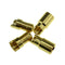 10pair New Amass Banana Plug 2mm 3.5mm 4mm 5.5mm 6mm 6.5mm Bullet Female Male Connectors Gold Plated Copper Semicircle