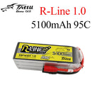 Tattu R-Line 22.2V 5100mah 6S 95C FPV Lipo Battery with AS150 Plug for RC FPV Racing Drone Quadcopter