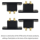 5/10PCS/20PCS AMASS Black XT90E-M Battery Plug Gold-Plated Male Connector DIY Connecting Parts for RC Aircraft Drone Accessories