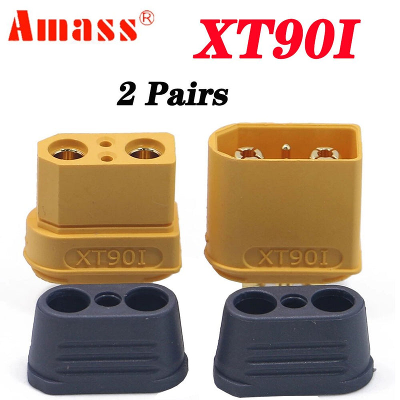 Amass XT90I Plug Connectors 4.5mm Gold Bullet Plated Connector Plug Male Female For RC Model Battery