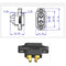 Amass 5/10 PCS XT60EW-M Mountable XT60E Male Plug Connector for RC Drone Aircraft FPV Racing Drone