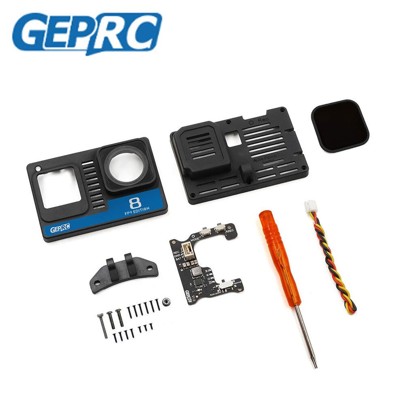 Geprc Naked Gopro Hero 8 Case Met Bec Board 2S-6S ND16 Filter Accessoires Geschikt Voor Rc diy Fpv Quadcopter Freestyle Drone