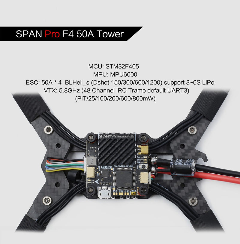 GEPRC Mark3 PNP BLHeli_S 40A 50A ESC Supports 2-5S 3-6S lithium Battery With The latest GR2207.5 2400KV GR2207.5 1920KV Motor