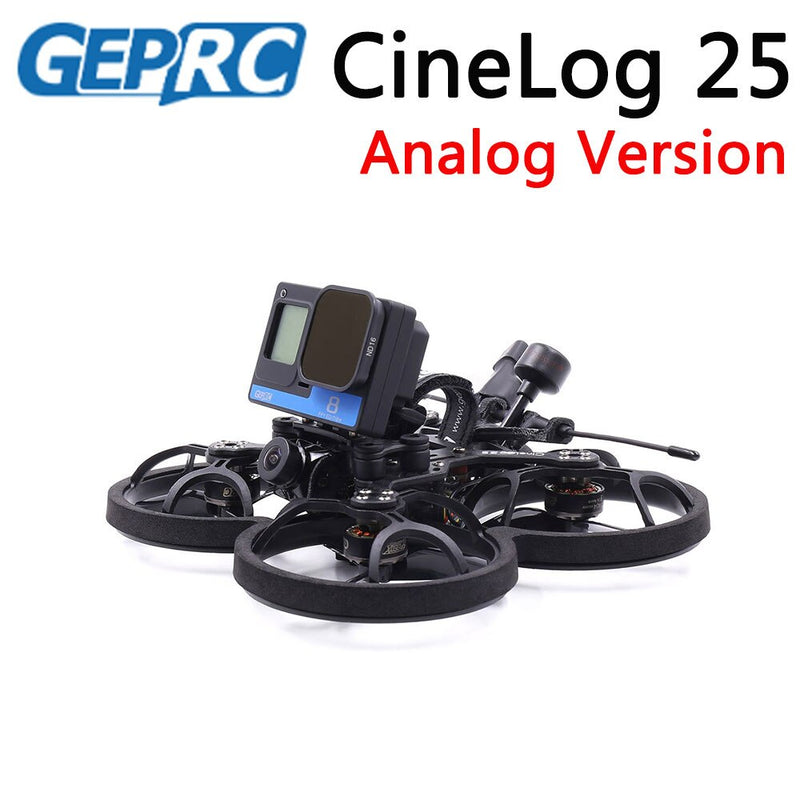 GEPRC CineLog 25 4S 2.5" CineWhoop Analog Version FPV Racing RC Drone 5.8G 600mW VTX Runcam Nano2 Camera - Without Receiver