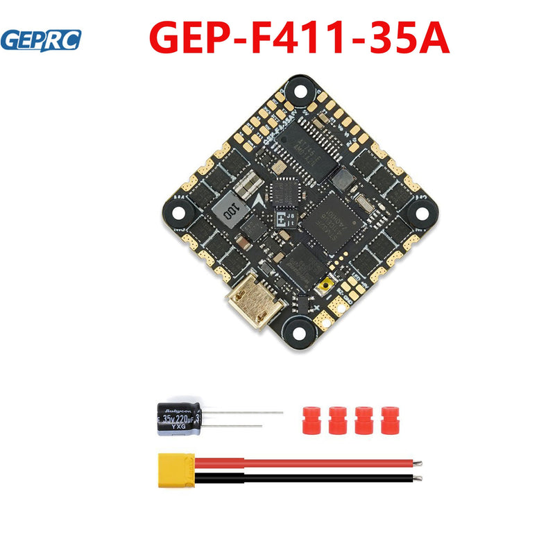 GEPRC GEP-F411-35A AIO F411 35A FC 2-6S 8bits BLS ESC For DIY RC FPV Quadcopter Drone Replacement Accessories Parts