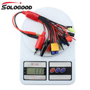 SoloGood 19 in1 RC Lipo Battery Charger Adapter Convert Cable 4mm Banana Plug to Traxxa JST FUTABAS/T-Plug XT90 EC3 EC5 Hxt TAMIYAS